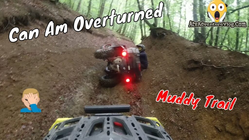 Can Am Overturned - Muddy Mountain Forest Trail