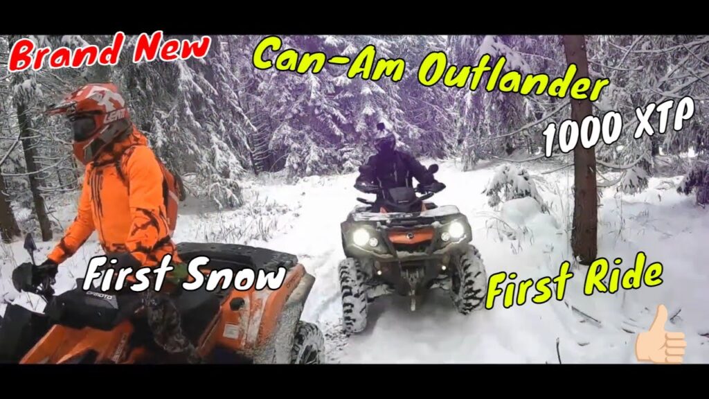 New Can-Am Outlander 1000 XTP Max 2021 - First Ride First Snow