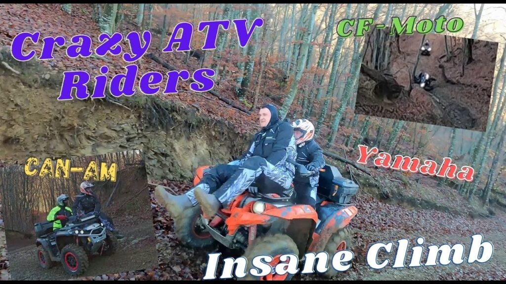 Insane Hill Climb / Crazy ATV Riders / CFMoto Overturned /  Can Am / Yamaha / Extreme Trail Ride
