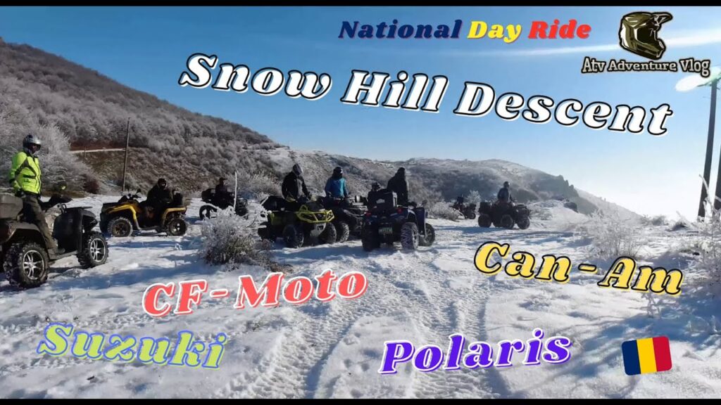 Snow Hill Descent - Drone Video / Suzuki / Cf-Moto / Can-Am / Polaris