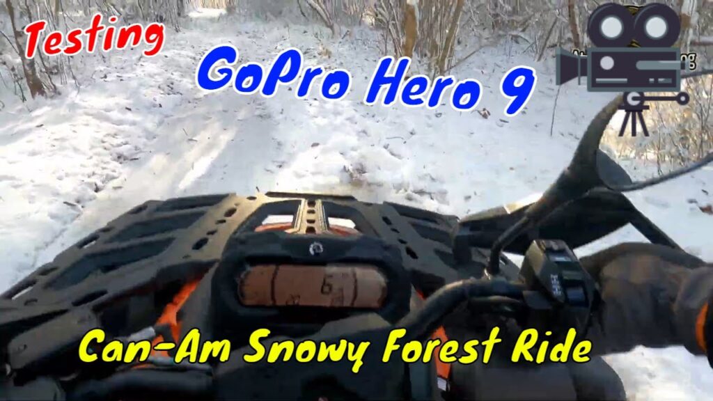 Testing out the GoPro Hero 9 Black Edition - Can Am Snowy Forest Ride